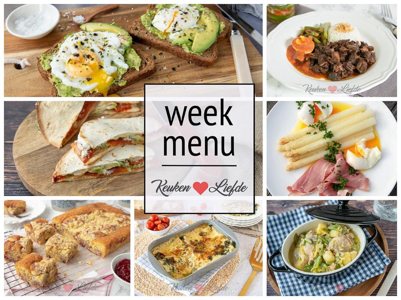 Weekmenu 17-2020 Weekmenu 17-2020