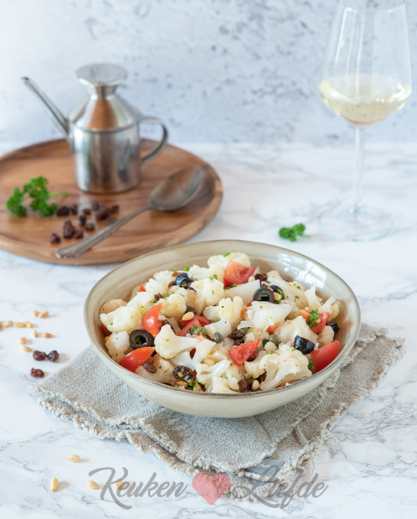 Siciliaanse bloemkoolsalade Siciliaanse bloemkoolsalade