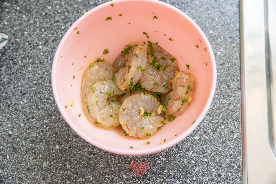 Garnalenspies van de barbecue