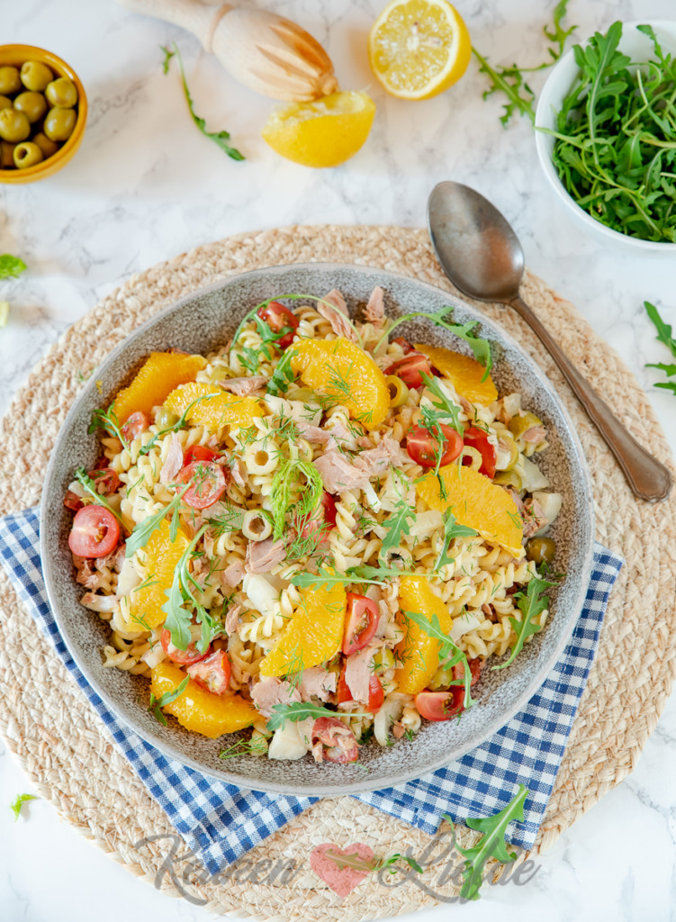 Pastasalade met tonijn en venkel Pastasalade met tonijn en venkel