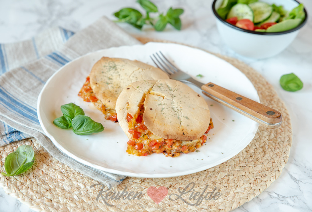 Pita tosti tomaat mozzarella