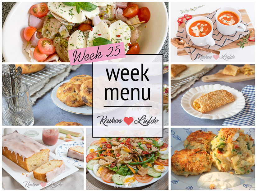 Weekmenu 25-2020 Weekmenu 25-2020