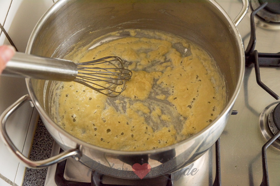 Ovenpasta met prei en ham