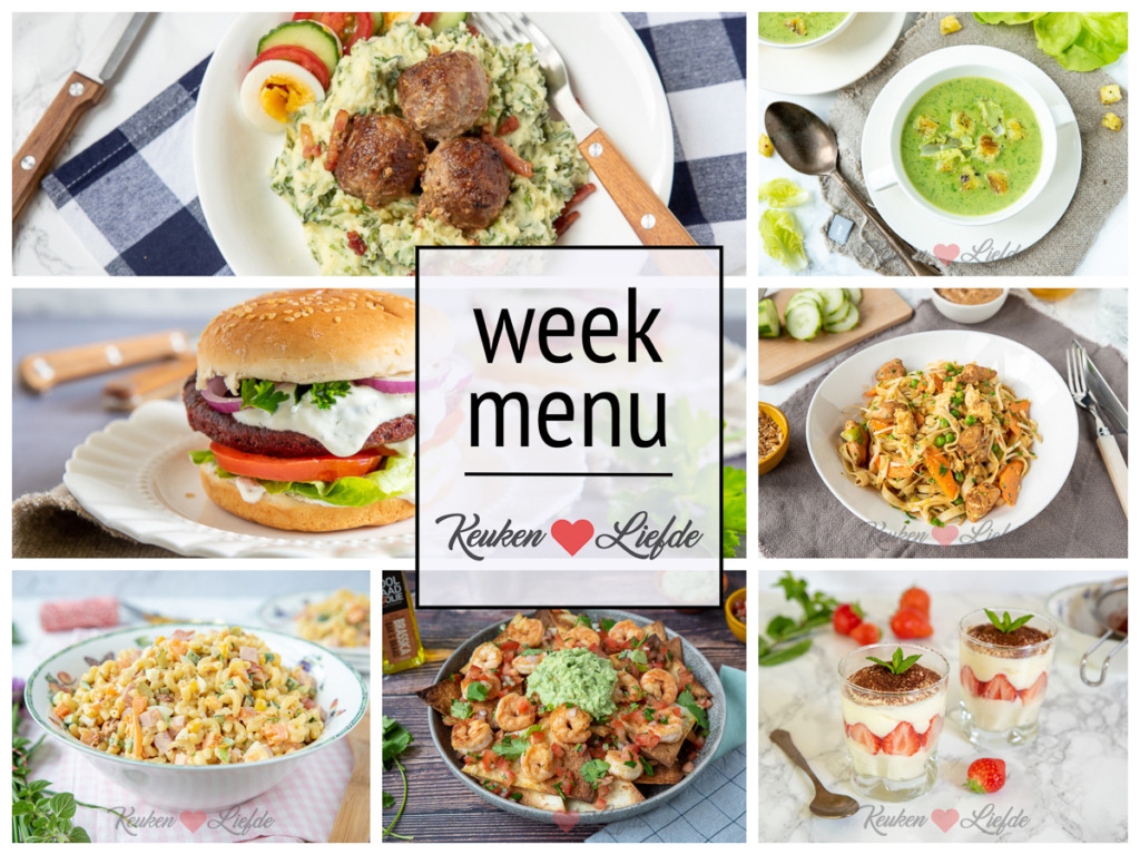 Weekmenu 30-2020 Weekmenu 30-2020