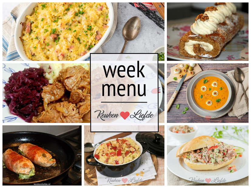 Weekmenu 43-2020 Weekmenu 43-2020