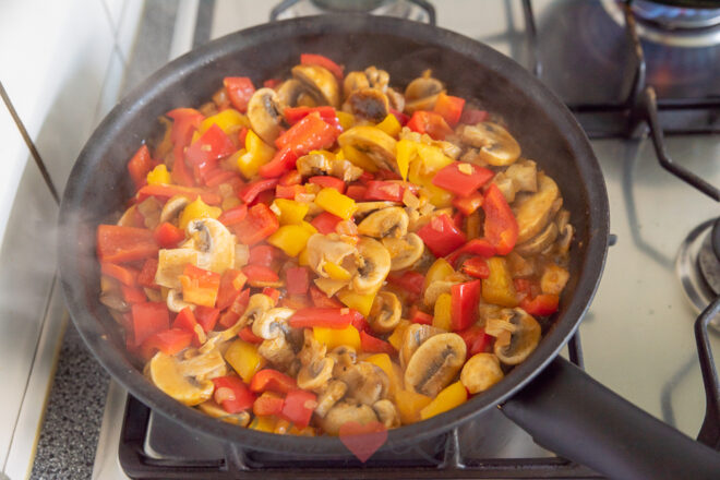 Bak de champignons en paprika