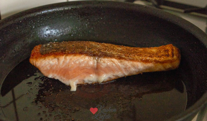 Bak de zalm gaar