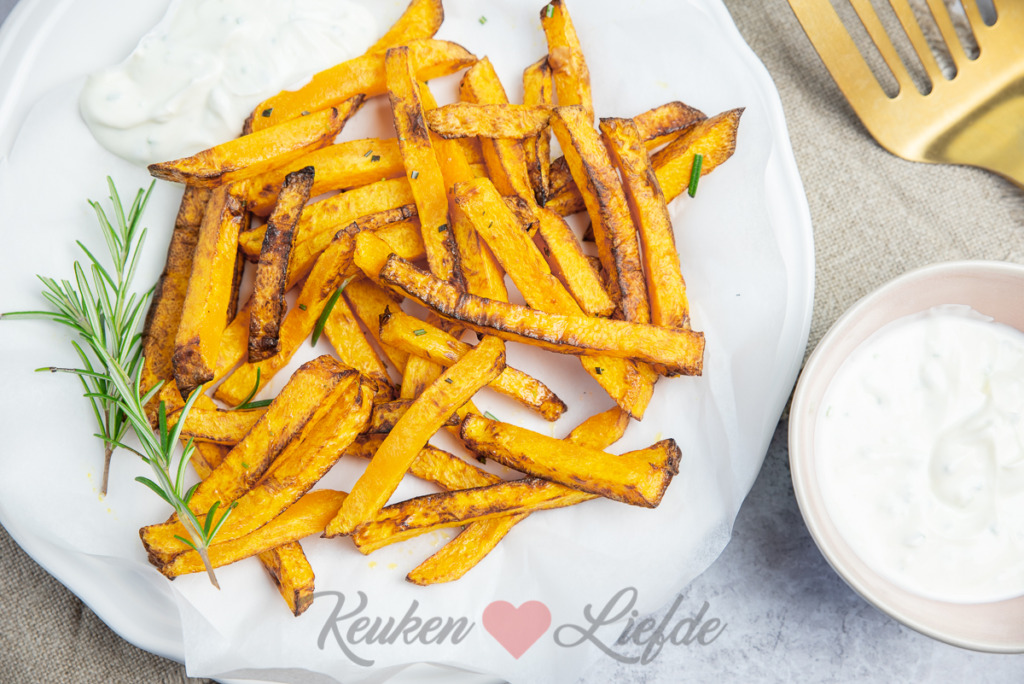 Pompoenfriet uit de airfryer