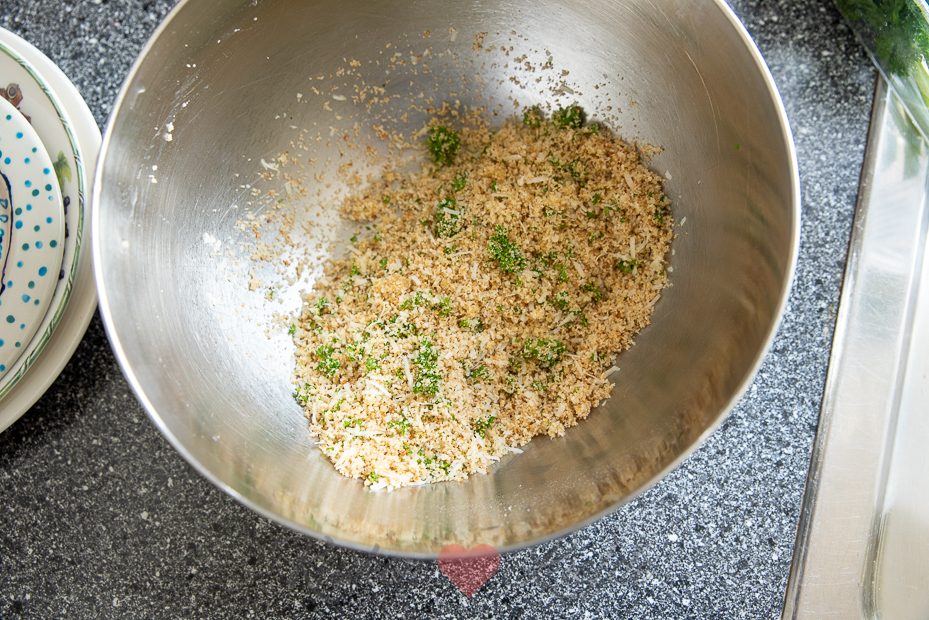 Rodekoolschotel met gehakt en puree