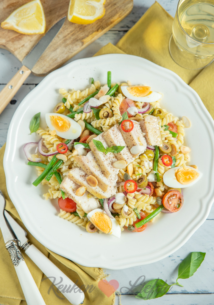 Pastasalade niçoise Pastasalade niçoise