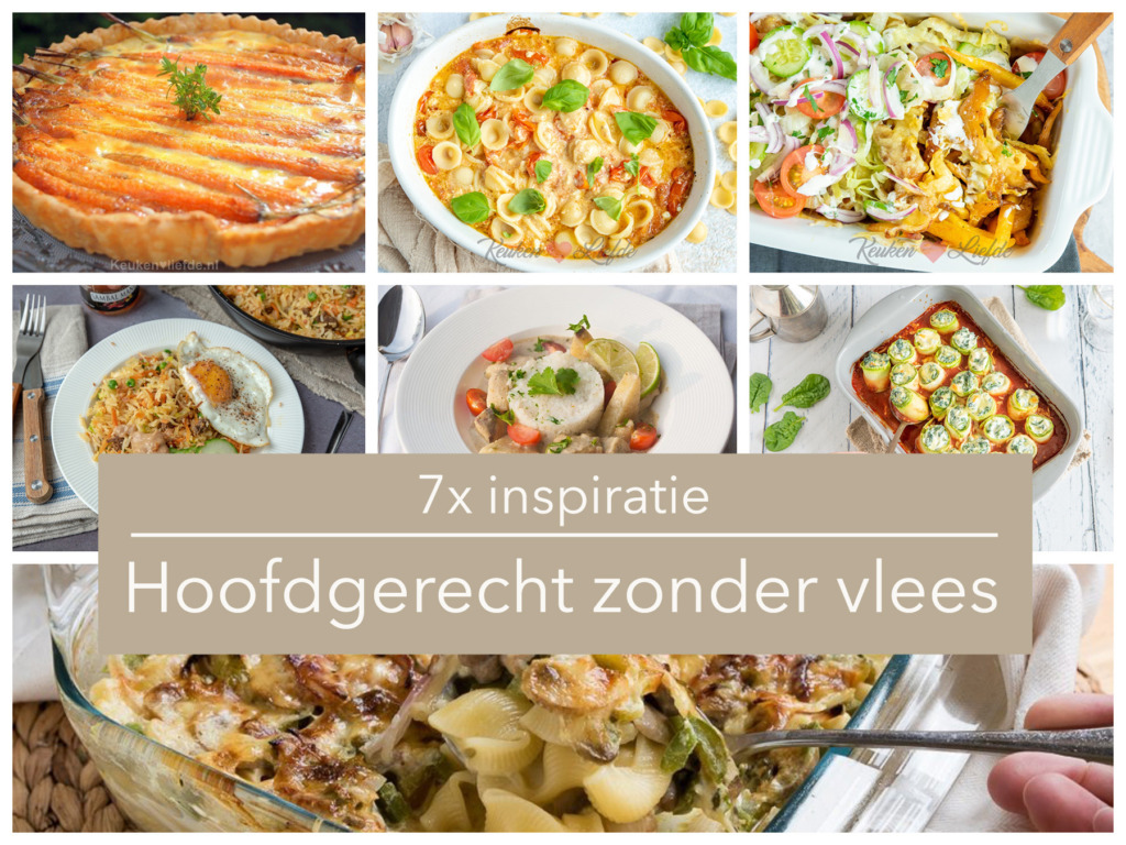 7x hoofdgerecht zonder vlees