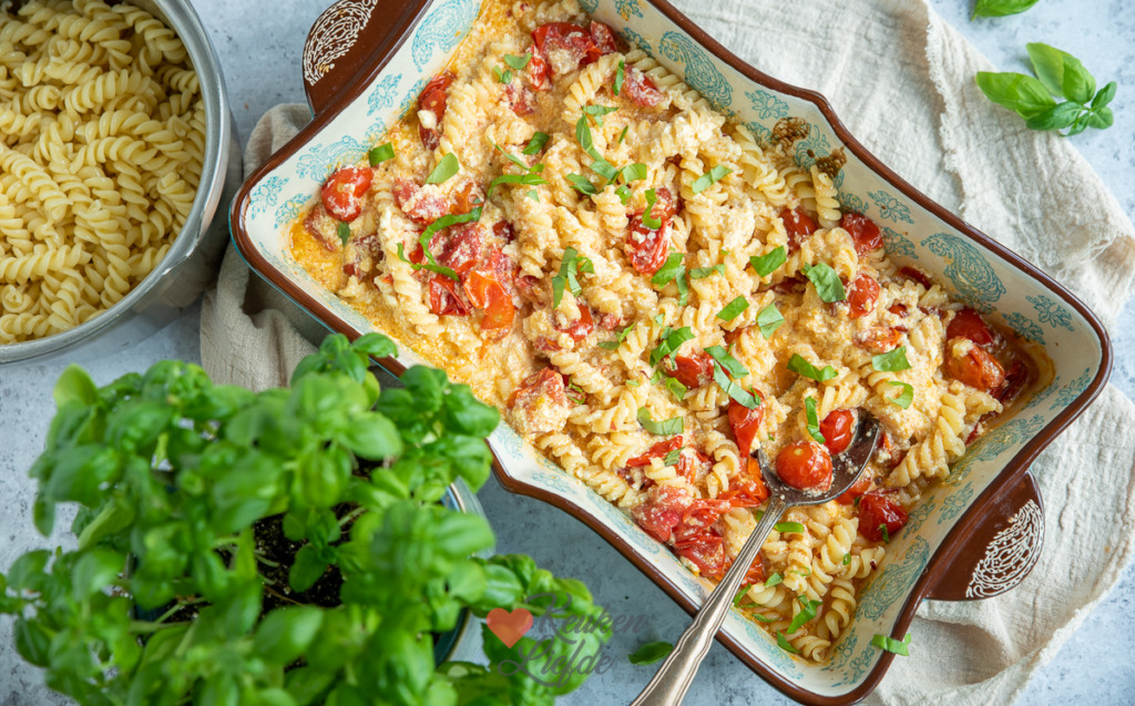 Tomaat en ricotta pasta (TikTok variant)