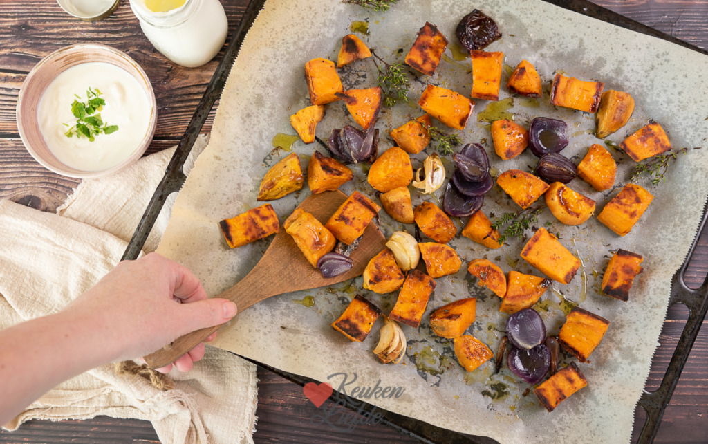 Zoete aardappel uit de oven