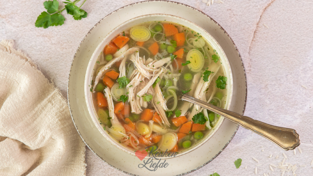 Kippensoep met rijst
