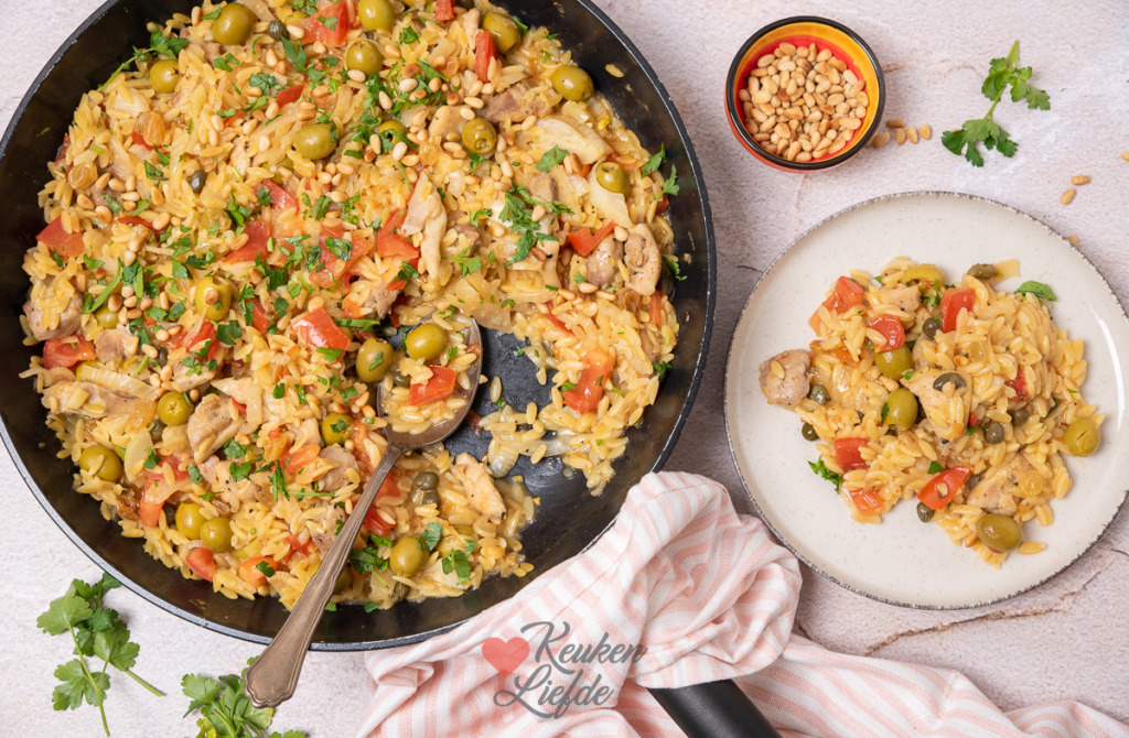 Siciliaanse orzo met kip