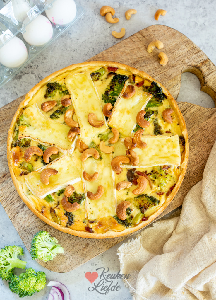 Broccoli quiche met brie Broccoli quiche met brie