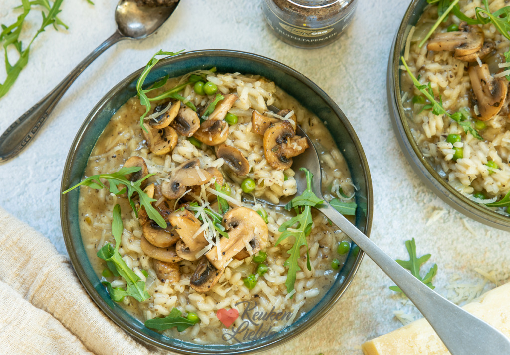 Truffelrisotto met champignons Truffelrisotto met champignons