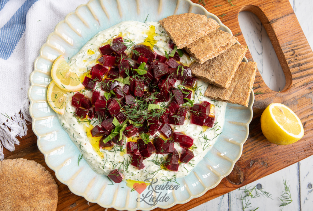 Tzatziki met rode biet