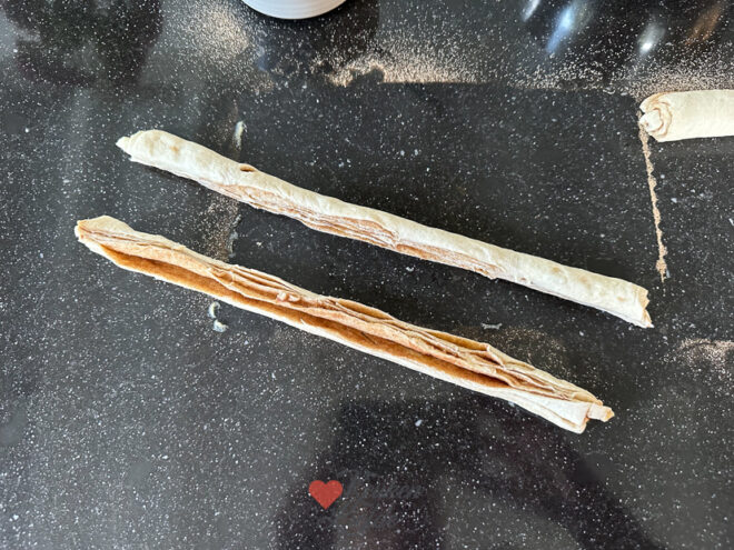 Cruffins met kaneelsuiker