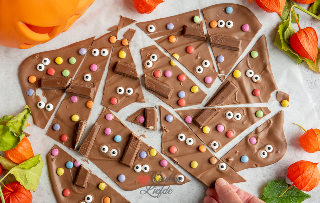 Halloween chocolade bark