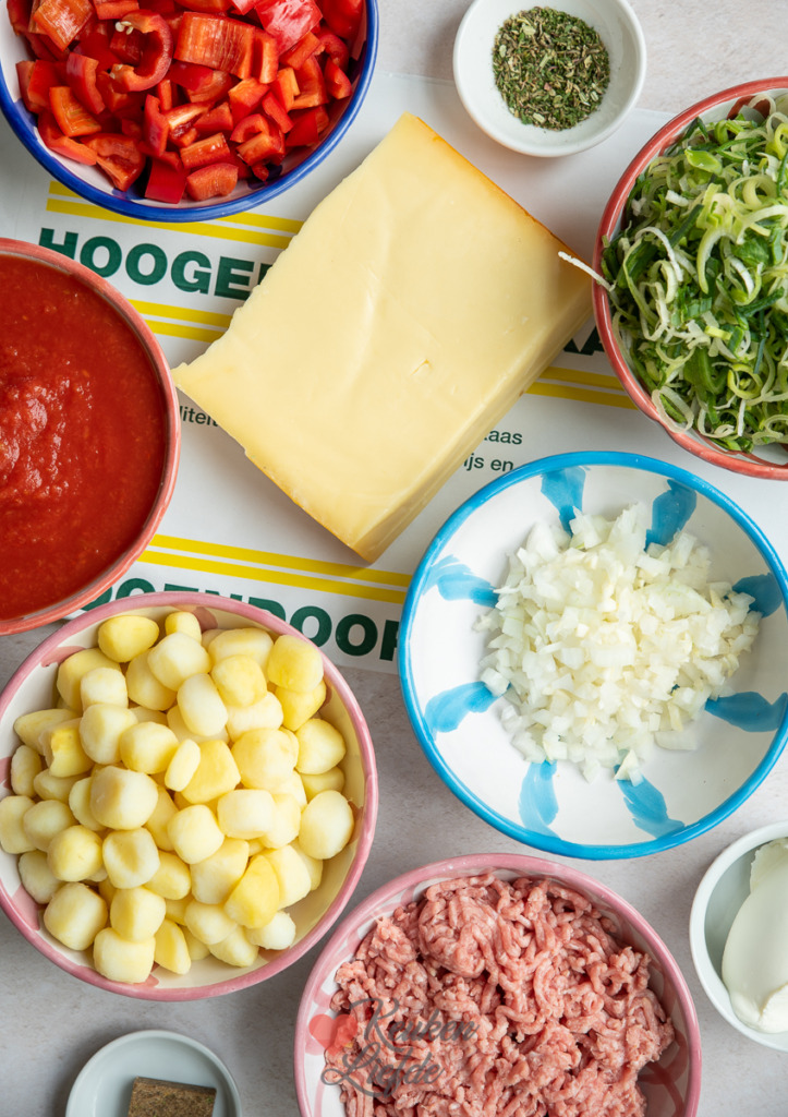 Ovenschotel met krieltjes en gehakt