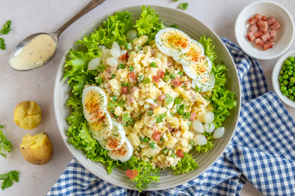 Huzarensalade met ham en ei