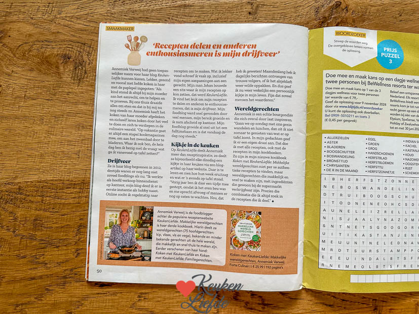 Een kijkje in de keuken week 36 2024