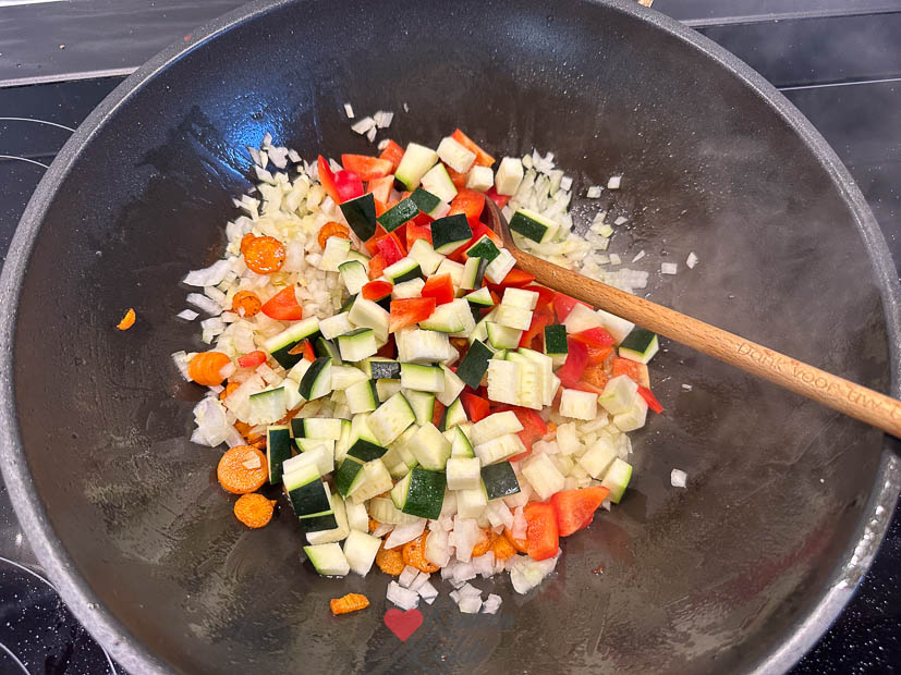 Chicken tonight met perzik