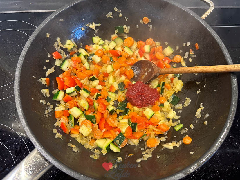 Chicken tonight met perzik