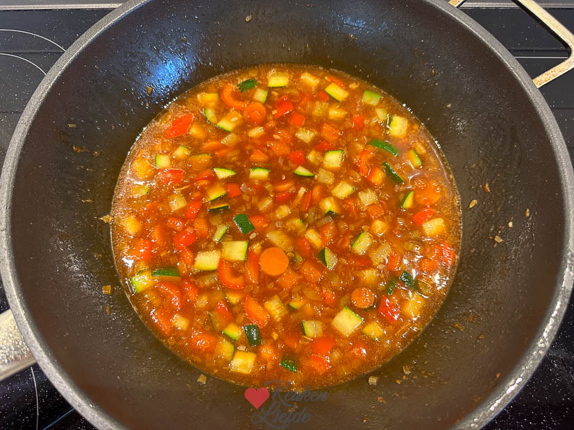 Chicken tonight met perzik