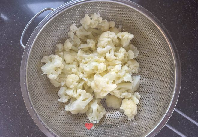 Bloemkool voorkoken