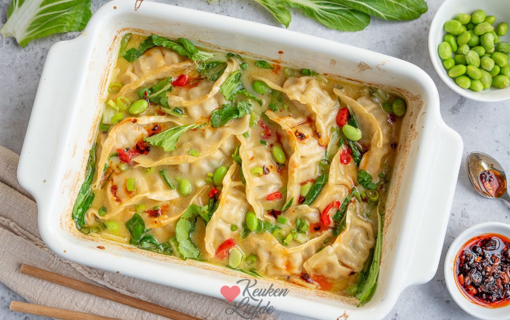 Gyoza ovenschotel