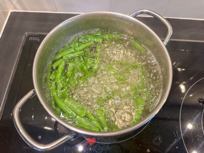 Kook de sperziebonen