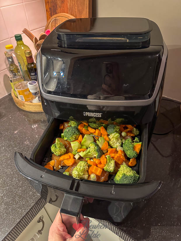 Gestoomde groente met rijst maken