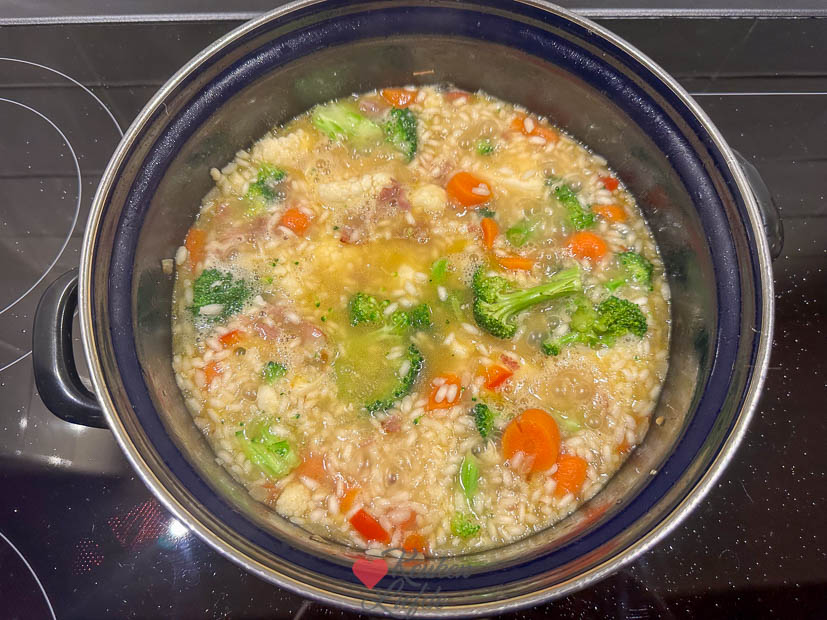 Groente risotto maken